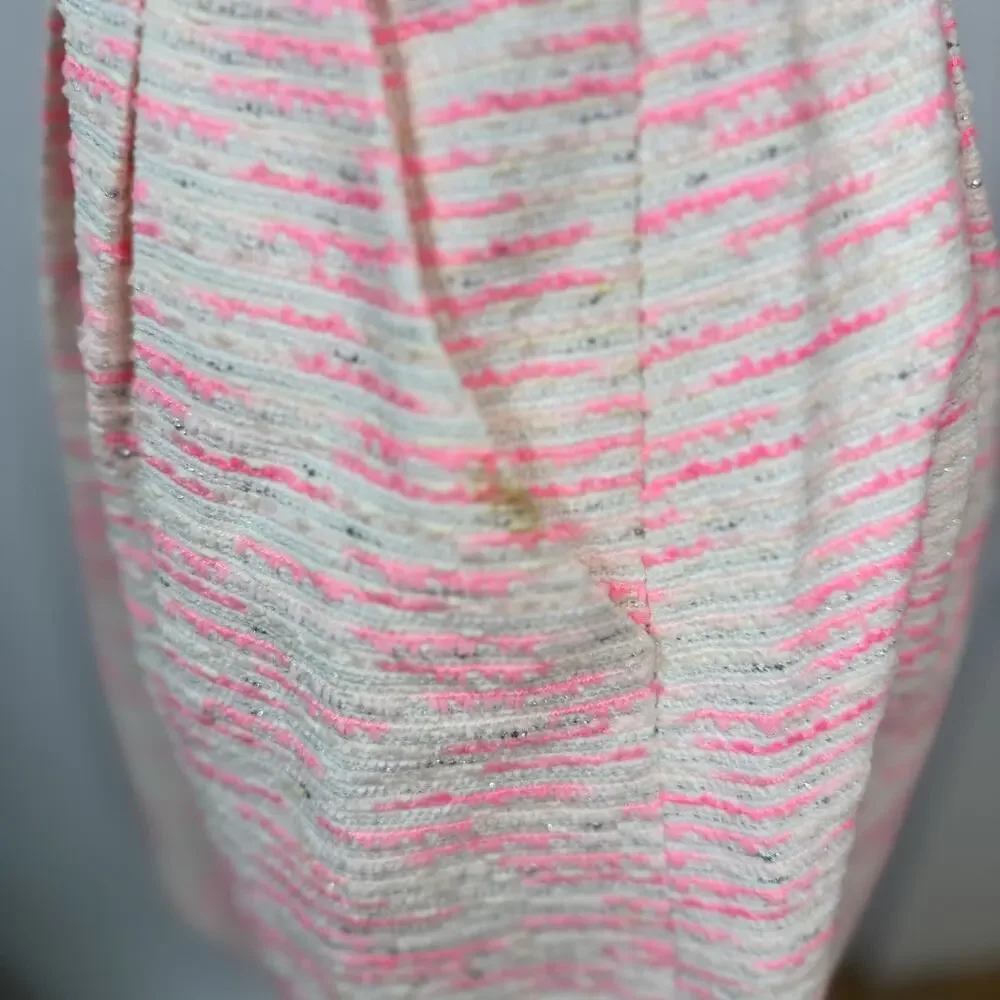 Anthropologie Moulinette Soeurs Pink Tweed Dress Women’s 0 Barbiecore Coquette - Picture 5 of 16